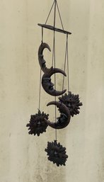 Metal Moon And Star Wind Chime,