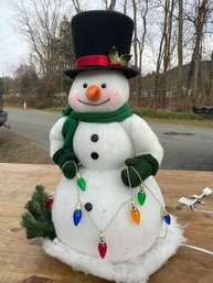 Adorable Light-up Snowman