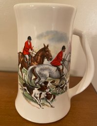 Vintage Fox Hunting Handpainted Mug