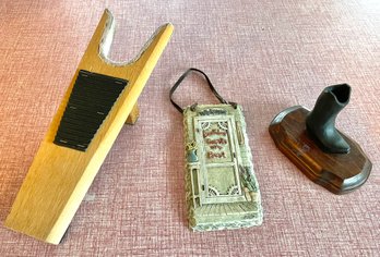 Boot Scraper, Boot Decor And A Painted Sign