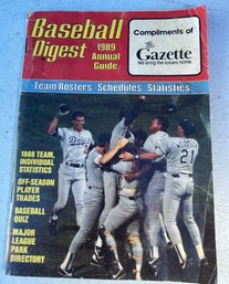 1989 Baseball Digest Annual Guide