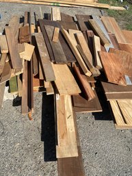 Large Pile Of Mixed Wood Pieces