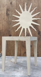 Painted Wooden Sun Chair Decor