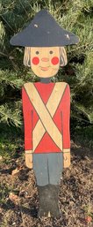 An Old Wooden Painted Holiday Soldier