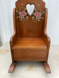 Childrens Wooden Rocking Chair