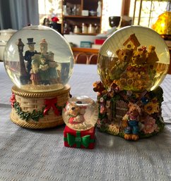 Trio Of Snow-globes