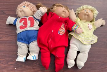 Trio Of Vintage Cabbage Patch Dolls