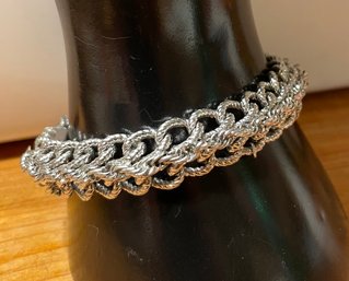 Sterling Braided Rope BraceLet