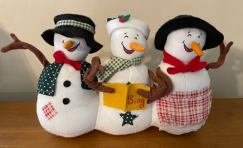 Trio Of Felt Snowmen