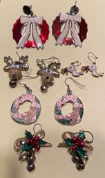 Lot Of Holiday Earrings