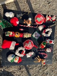 Adorable Vintage Christmas Ornaments Including 3 Strawberry Shortcake