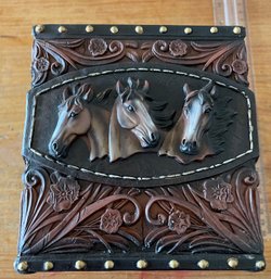 Horse Trio Tissue Box Holder