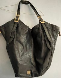 Kooba Large Black Leather Hand Bag