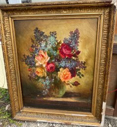 Framed Original O/C Still Life By Alois Biebl