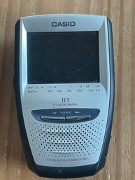 Battery Operated Mini Casio LCD Color Television EV 660