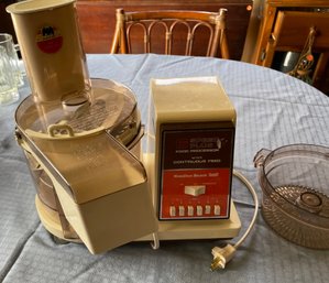 Food Processor With Its Parts