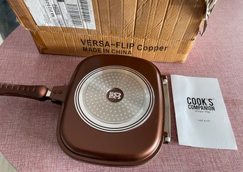 Cooks Companion Cast Iron Aluminum Nonstick Versa Flip Griddle