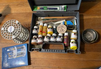 Lot Of Art Supplies, Wood Working Items And More