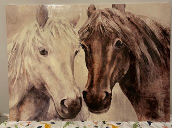 Very Large Two Horse Wall Hanging