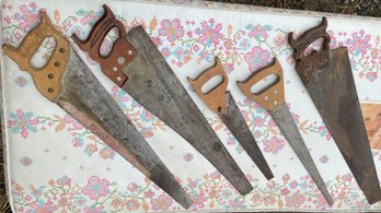 Lot Of Vintage Hand Saws