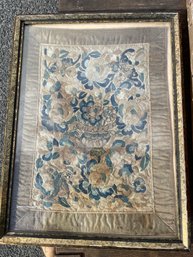 Framed Chinese Silk Embroidering