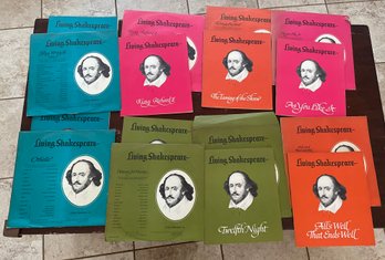 Lot #2 Vintage Vinyl LP Record And Book Shakespeare Sets