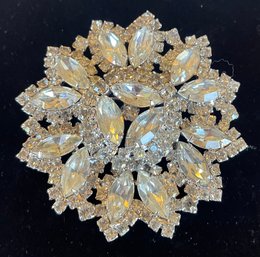 Large Vintage Bling Brooch