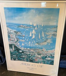 Americas Cup San Diego 1992 Framed Poster