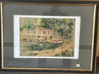 Early Framed James Montegue List Illustration Signed