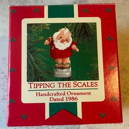 Vintage Hallmark Keepsake Ornament, Tipping The Scales