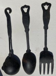 Vintage Cast Iron Serving Utensils