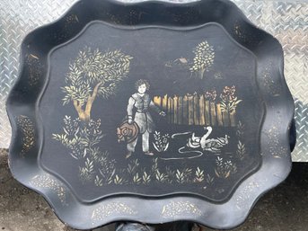 Hand Painted Metal Tray