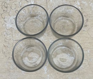 Lot Of Four Anchor Hockings  Clear Bowls