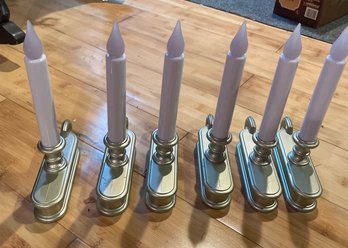 Set Of Six Battery Operated Candles