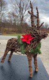 Holiday Reindeer Made Of Vines