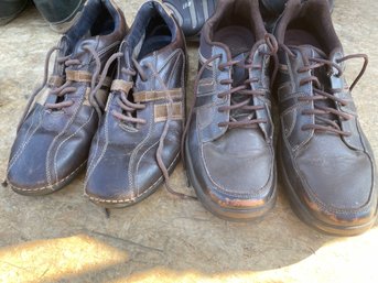 Two Pairs Of Mens ROCKPORT Leather Shoes