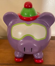 Vintage Hand Ceramic Piggy Bank