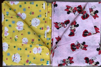 A Minnie Mouse And A Spring Chick Pillow Case