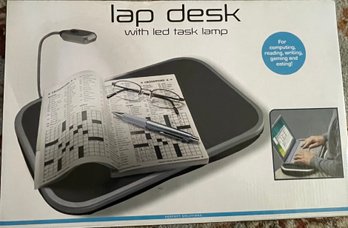 Lap Desk With Led Task Lamp