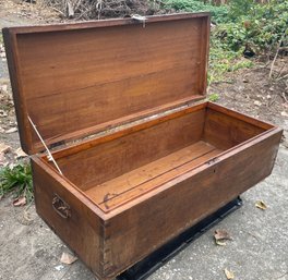 Beautiful Antique Wooden Blanket Chest