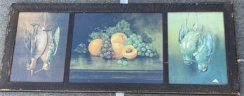 Early Framed Trifold Still Life