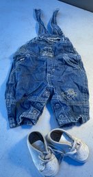 Tots Oshkosh Overalls And Shoes