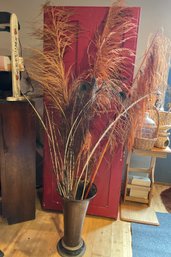 Unique Vase With Tall Feathers