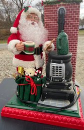 Animated Chimney Santa