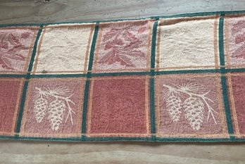 Autumn Themed Orange And Green Table Runner