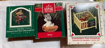 Trio Of Hallmark Keepsake Ornaments