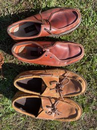 Two Pairs Mens ROCKPORT Leather Moccasins/Shoes Lot#3