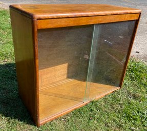 Wood And Glass Display Cabinet