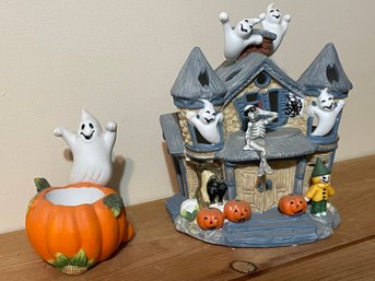 Two Partylite Halloween Decor