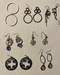 Pretty Lot Of Silvertoned Earrings